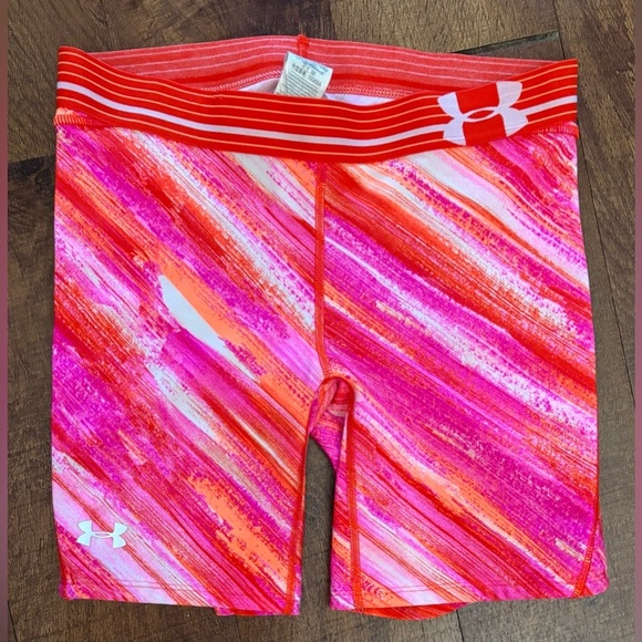 Under Armour women’s compression printed softball activewear shorts medium - Picture 1 of 6